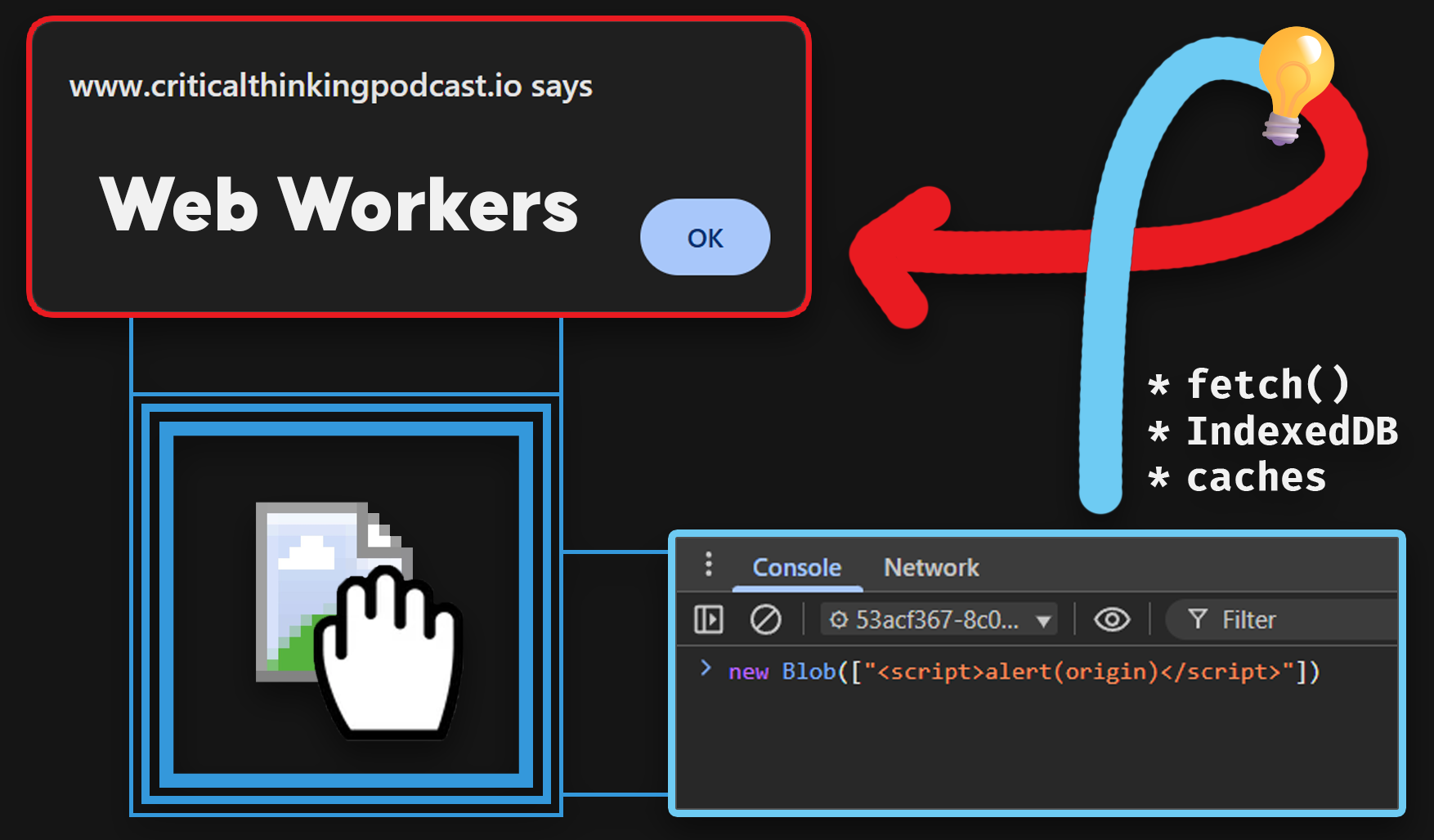Exploiting Web Worker XSS with Blobs