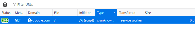Network tab for xsleaks.dev script request